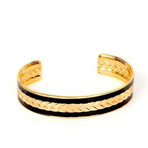 COPY - Gold and Black Braided Bracelet